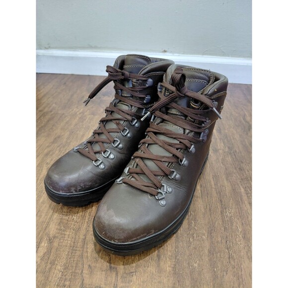 LL Bean Cresta Gore-Tex Brown Leather Hiking Boots Vibram Mens 9.5M main image 13